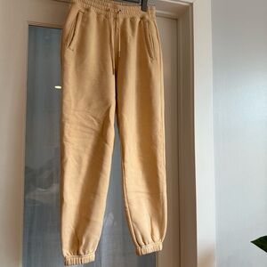 Cozy Light Yellow Jogger Pants